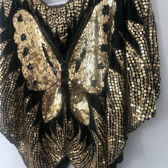 Vintage | Sequin Butterfly Top - Picture 6 of 6
